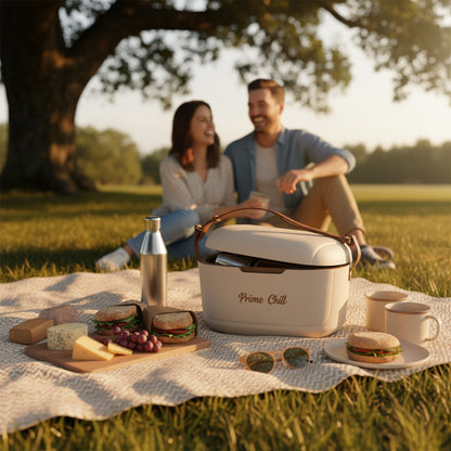Prime Chill 12Lt Cooler Box Cream