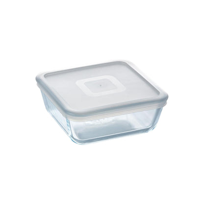 Pyrex 850ml Cook & Freeze Square Dish With Lid Clear