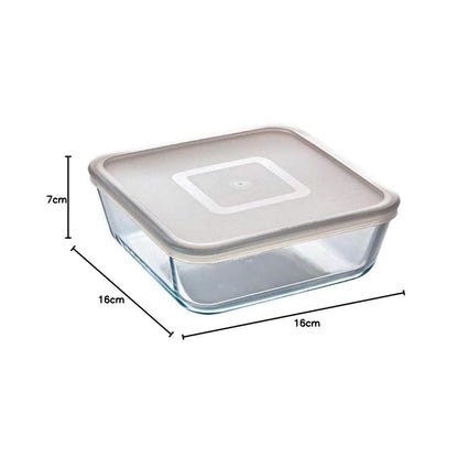 Pyrex 850ml Cook & Freeze Square Dish With Lid Clear