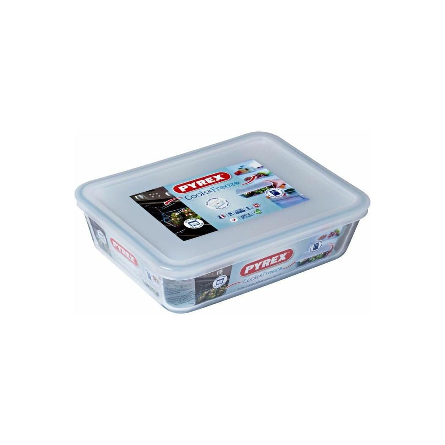 Pyrex Cook & Freeze 1.5Lt Glass Container Clear