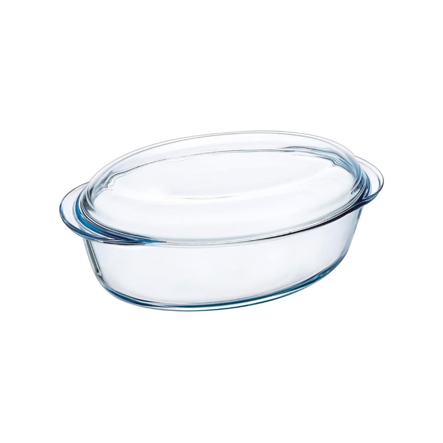 Pyrex Essentials 4Lt Glass Oval Casserole with Lid Clear