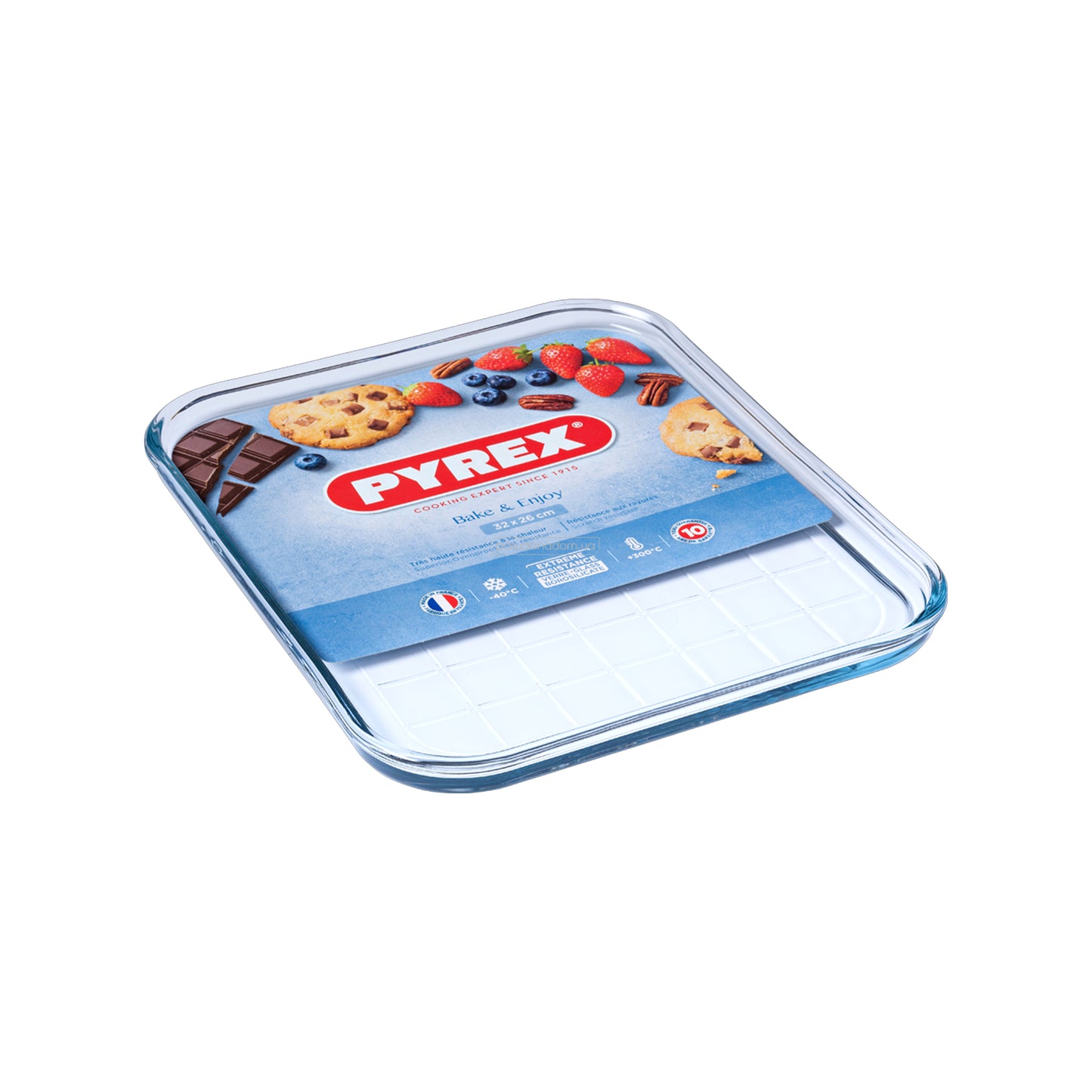 Pyrex 32 x 26cm Glass Baking Tray Clear