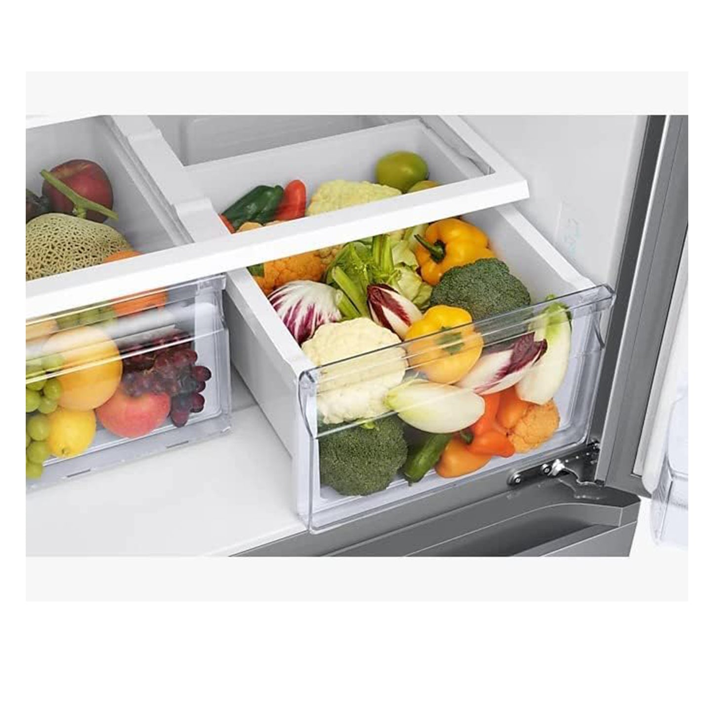 SAMSUNG 470L NET FROST FREE FRENCH DOOR FRIDGE -  Stainless Steel