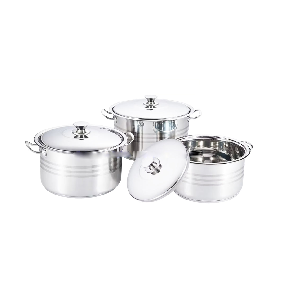 Rolex Pots Set Rolux 6 Piece Pot Set Silver – The Culinarium