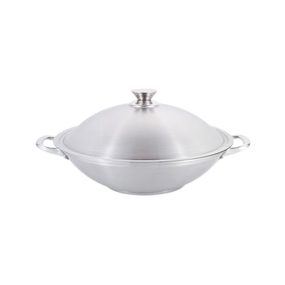 Rolux 8.5Lt Stainless Steel Wok Silver