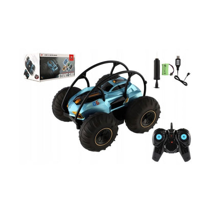 RC Land & Water Rover Stunt Car Black & Blue