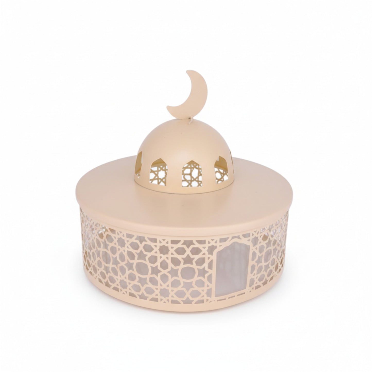 Round Islamic Snack Server Cream
