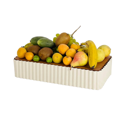 40cm Rectangular Dessert Server Cream