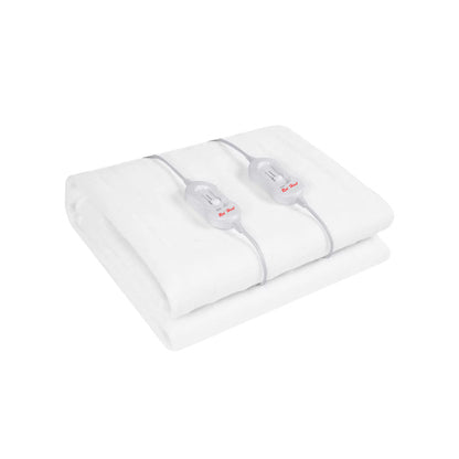 Red Hart 183 x 188cm King Electric Blanket White