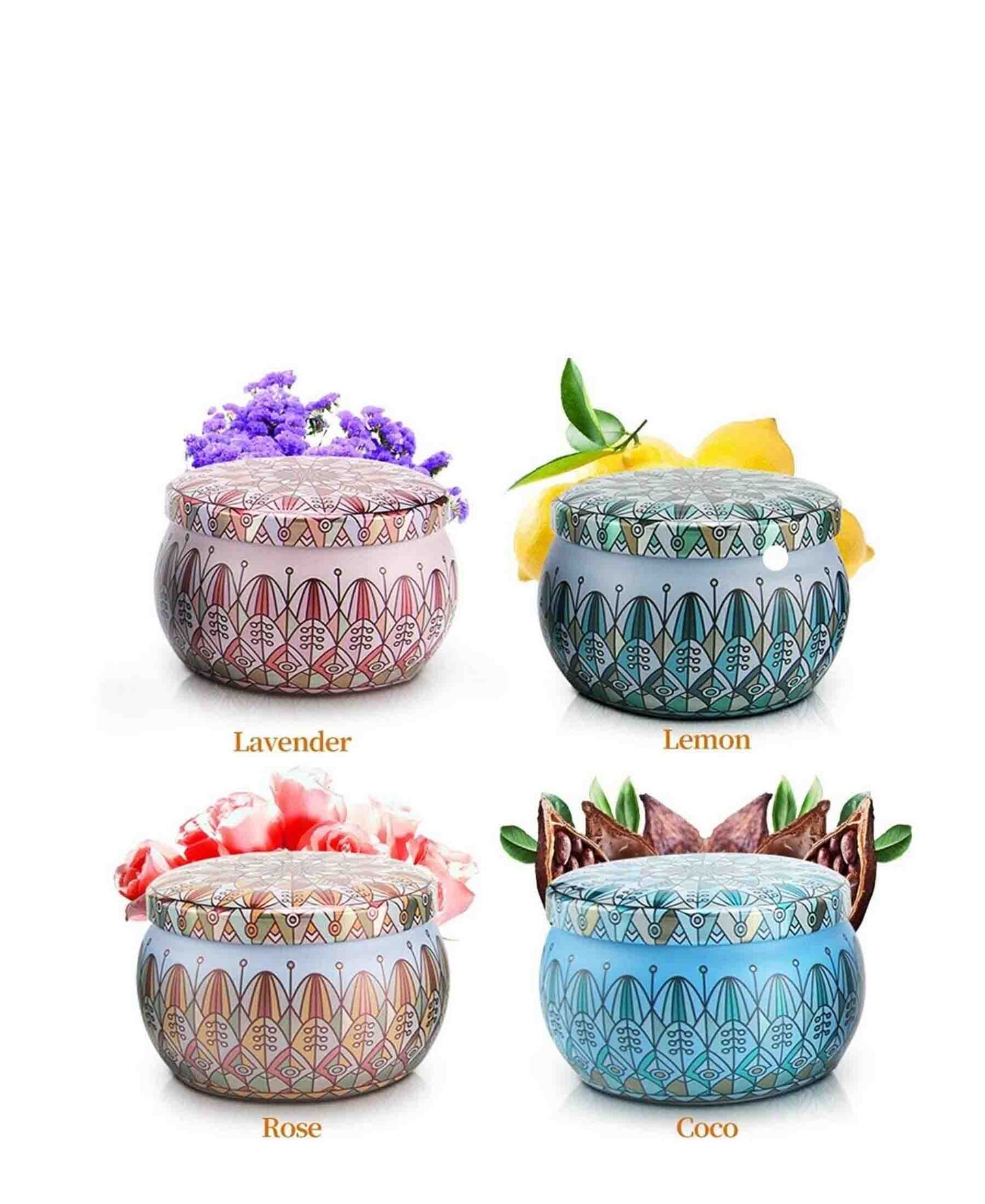 Relaxation & Luxe Candles 4 Pack - Multi