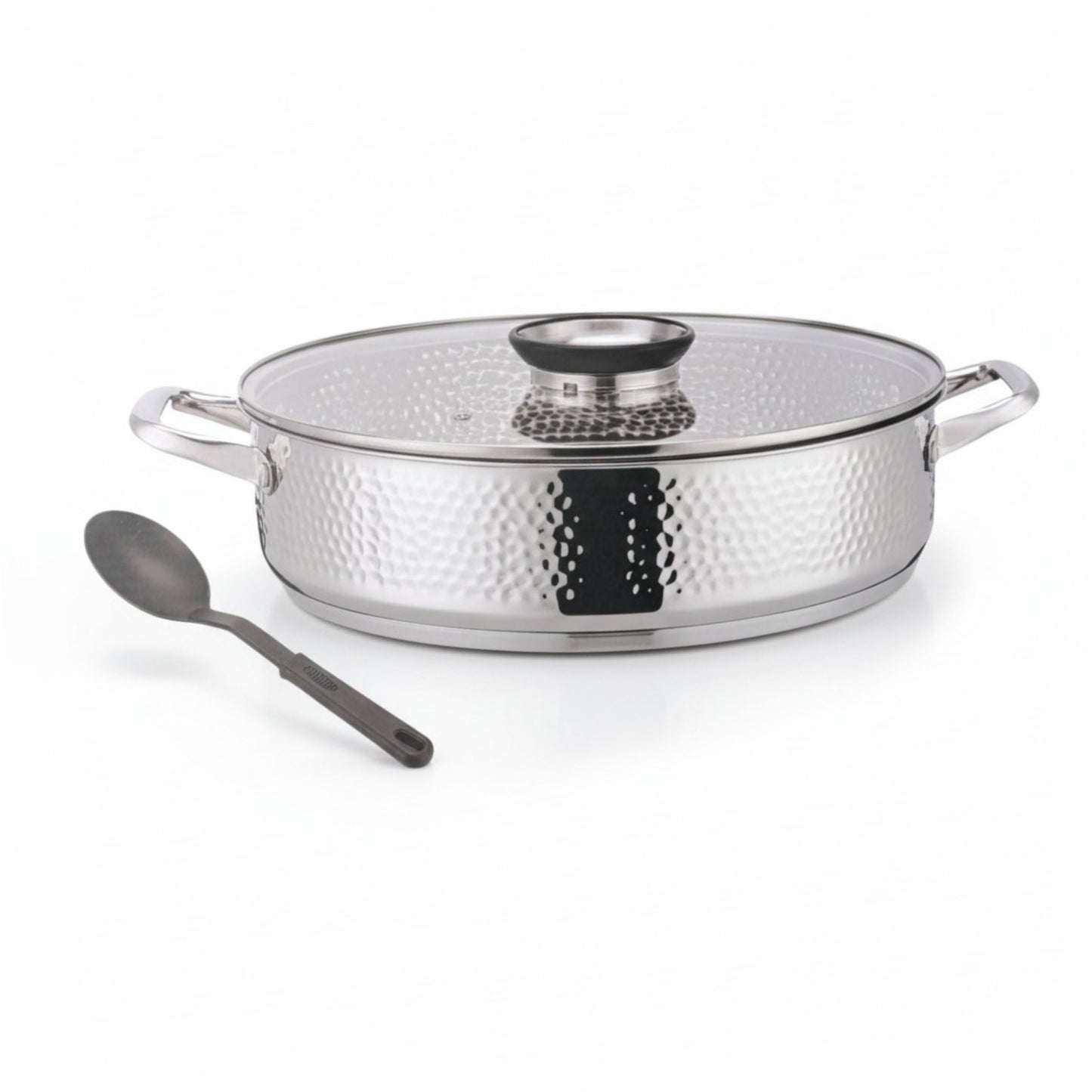 Rolux 40 x 10.5cm Hammered Pot Silver