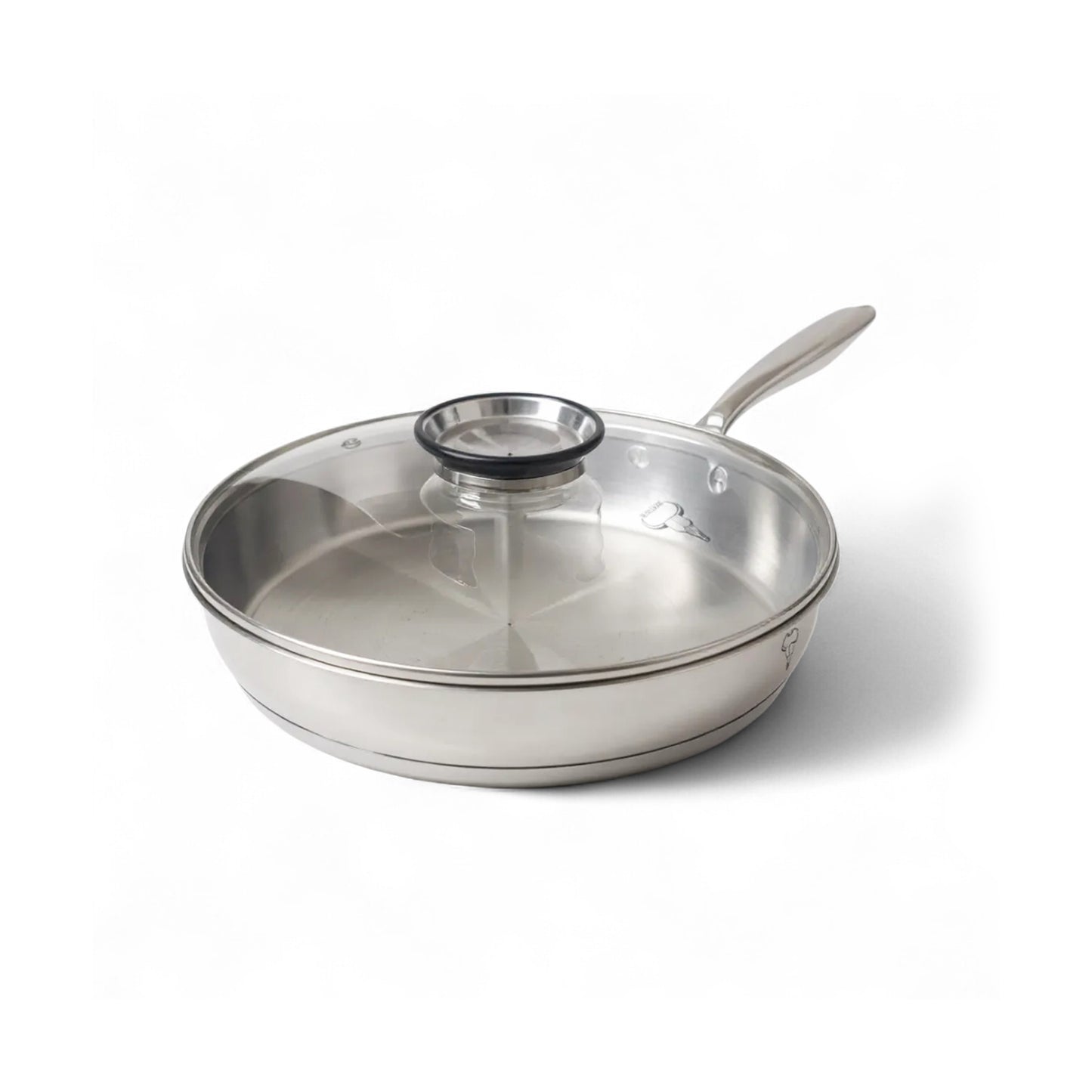 Rolux 30 x 5.5cm Frying Pan Silver