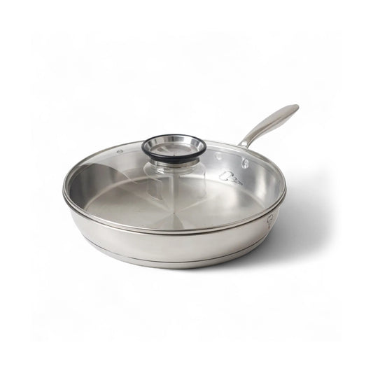 Rolux 30 x 5.5cm Frying Pan Silver