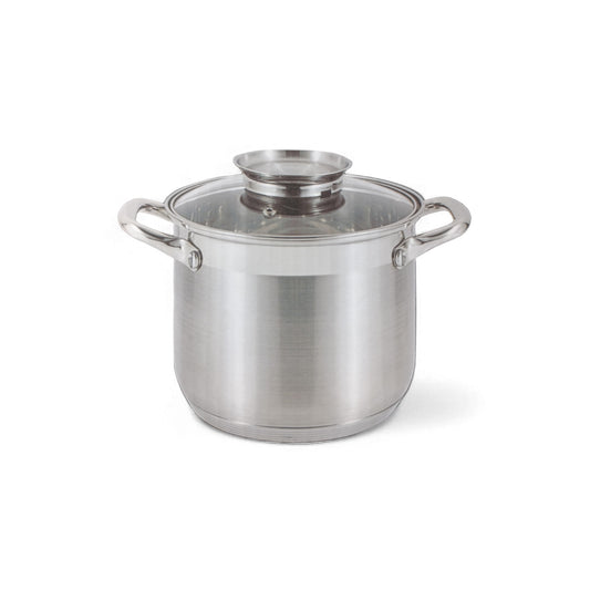 Rolux 3Lt Deep Stainless Steel Casserole with Lid Silver
