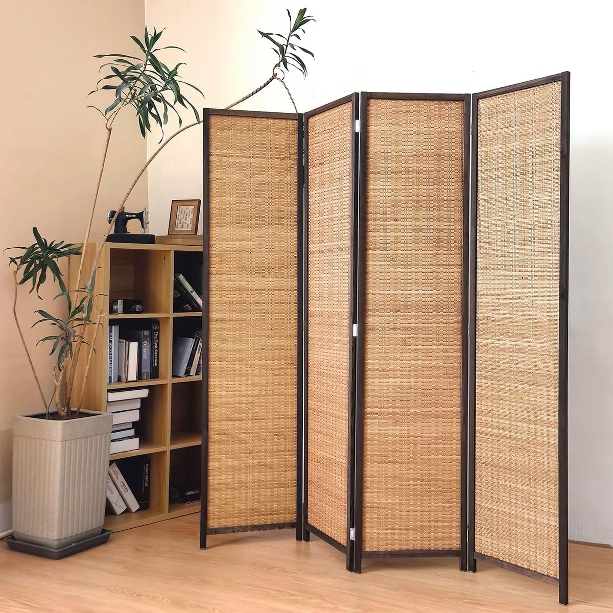 Wooden Room Divider Brown