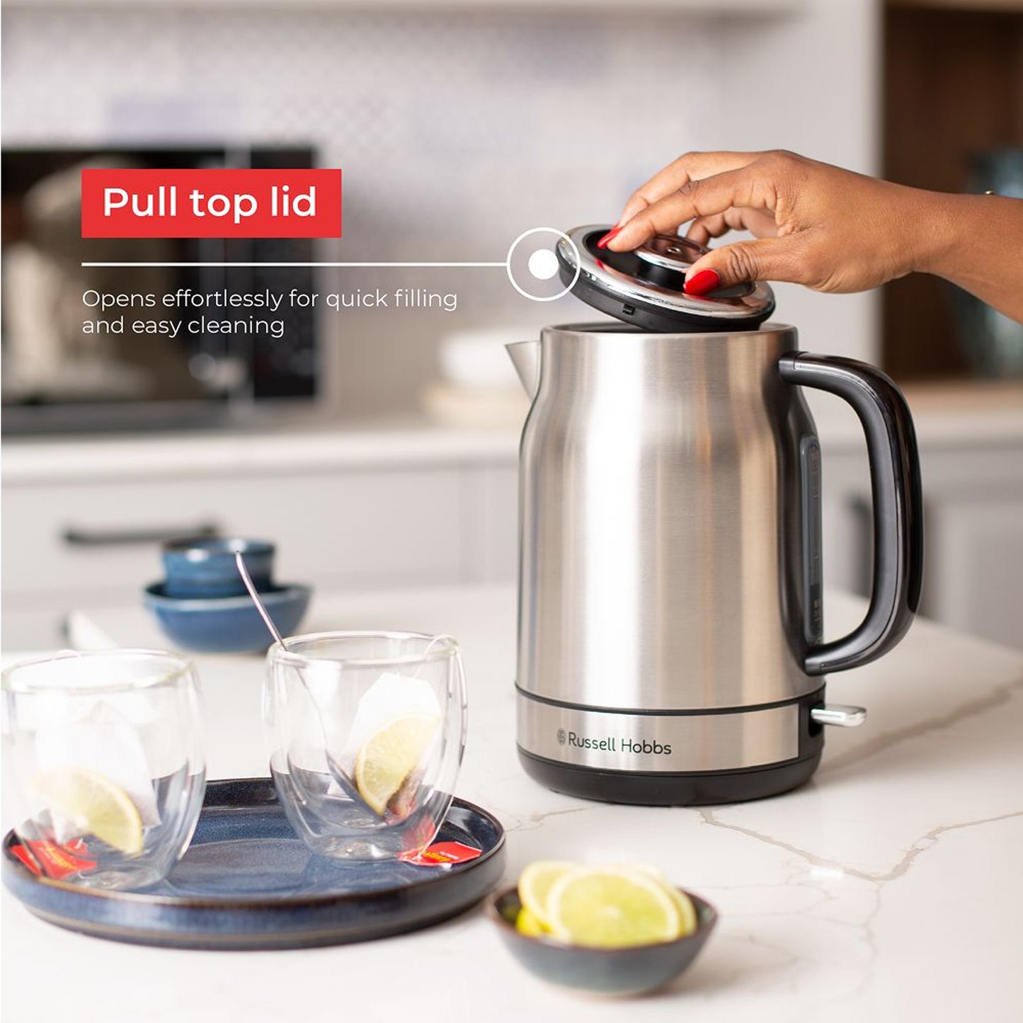 Russell Hobbs 1.7L Stainless Steel Kettle Silver