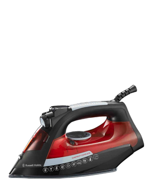 Russell Hobbs Garment Complete Steam Iron - Black & Red