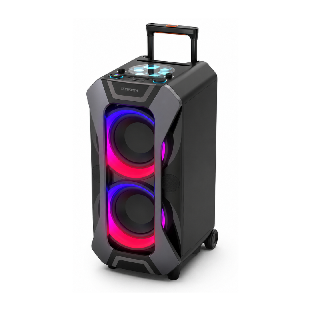 Skyworth PS500 480W trolley party speaker with wheels