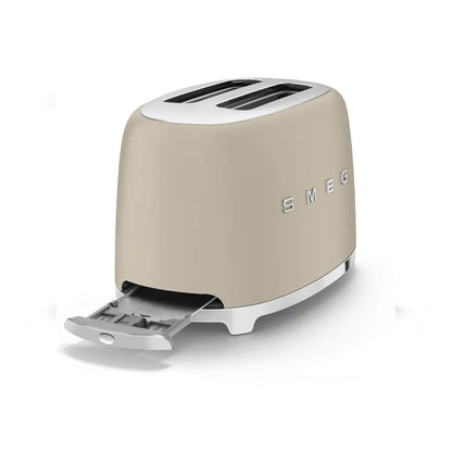 Smeg Retro 2 Slice Matte Toaster Moonlight