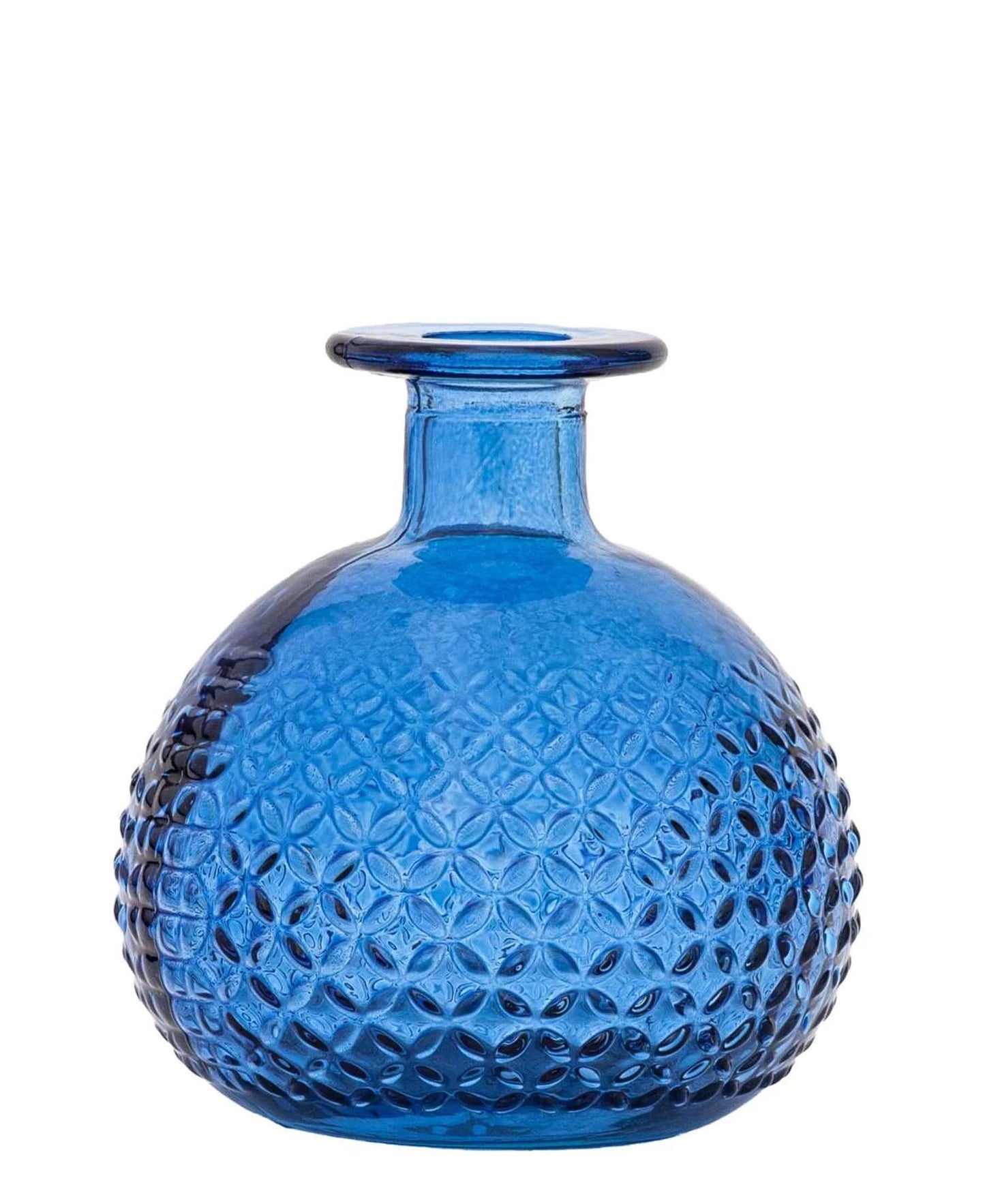 Urban Decor 12cm Diamond Bud Vase - Blue