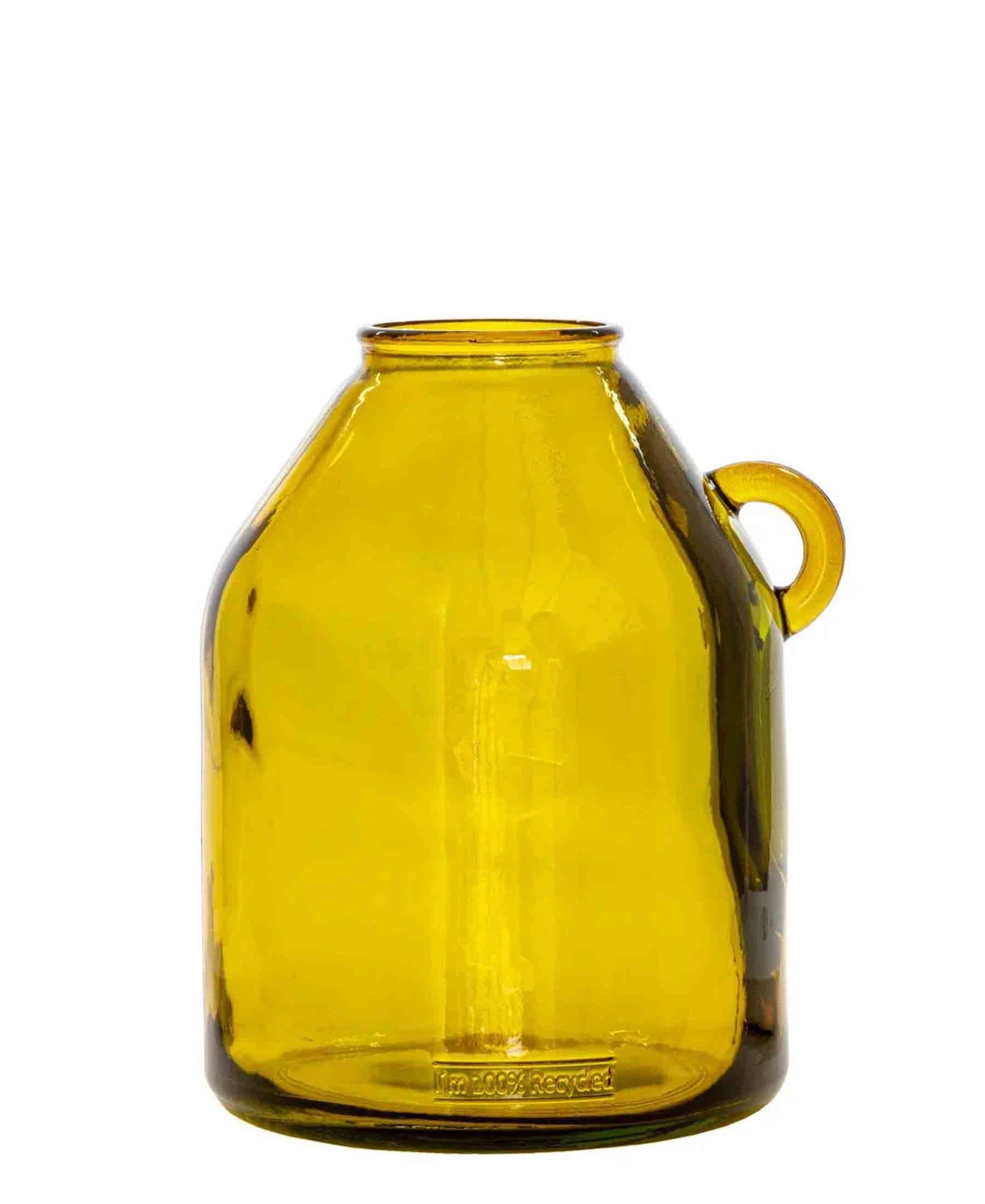 Urban Decor 26cm Handled Vase Yellow The Culinarium