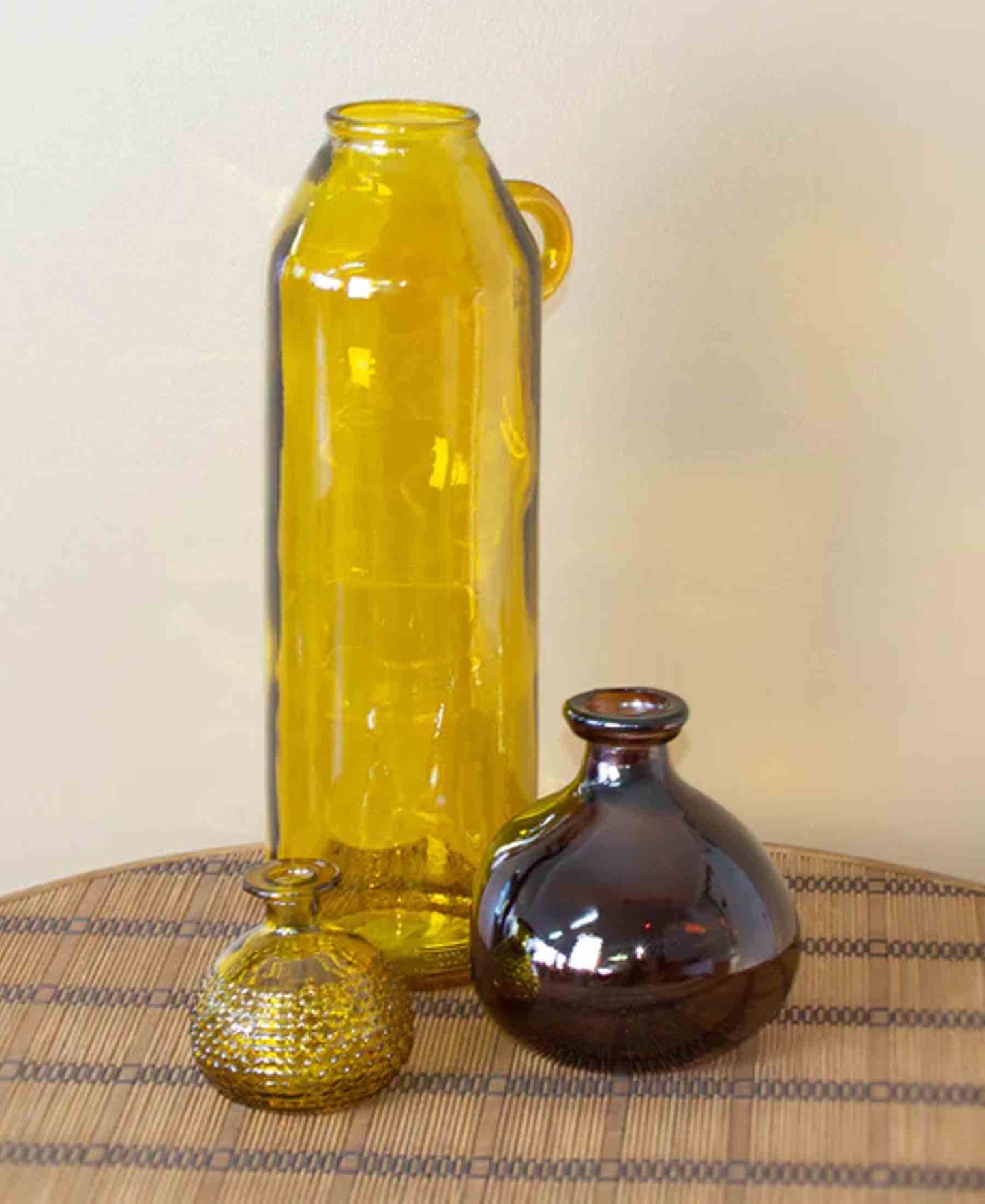 Urban Decor 45cm Handled Vase - Yellow
