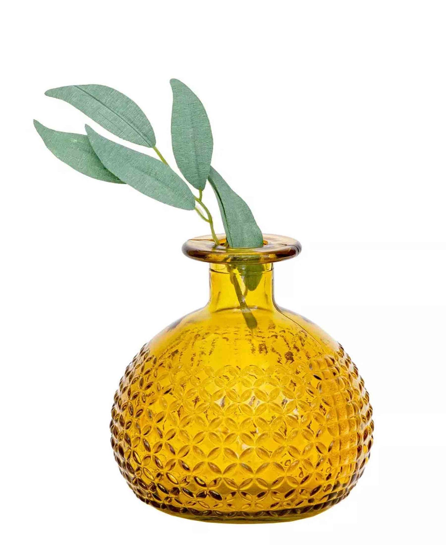 Urban Decor 12cm Diamond Bud Vase - Yellow