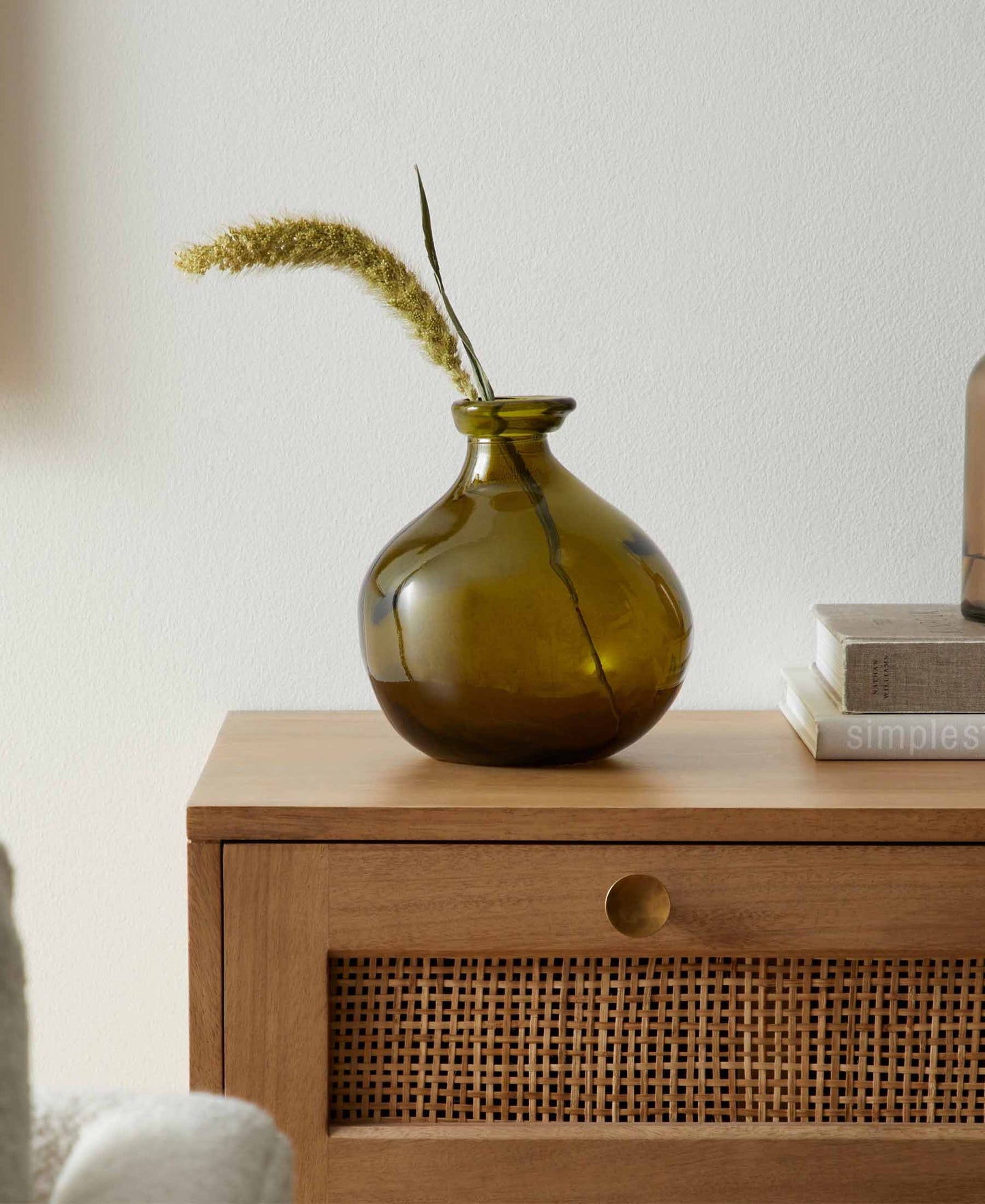 Urban Decor 18cm Simplicity Vase - Olive Green