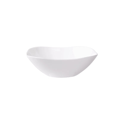 La Opala Quadra Plain White Bowl White