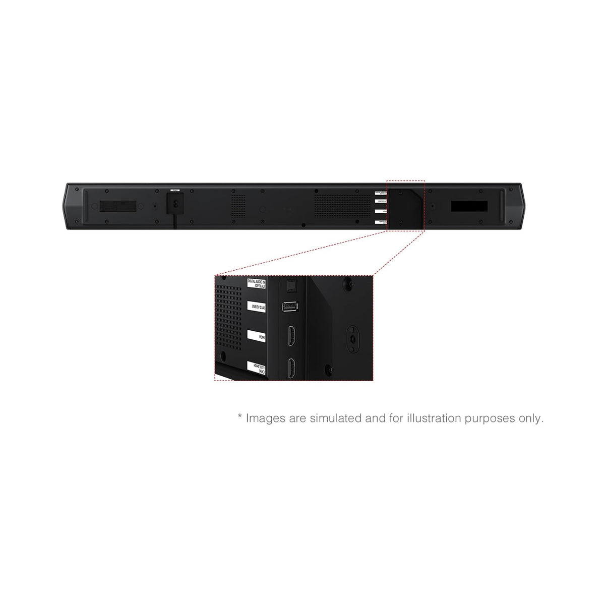 Samsung B-Series Soundbar HW-B750F 5.1ch Sub Woofer Black