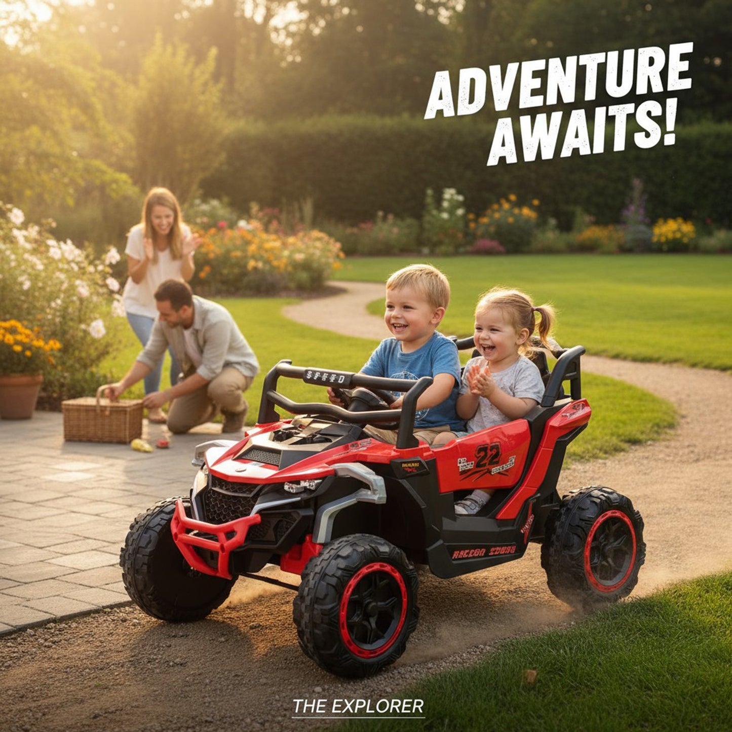 Sand Master Kids Ride On Electric Car Red