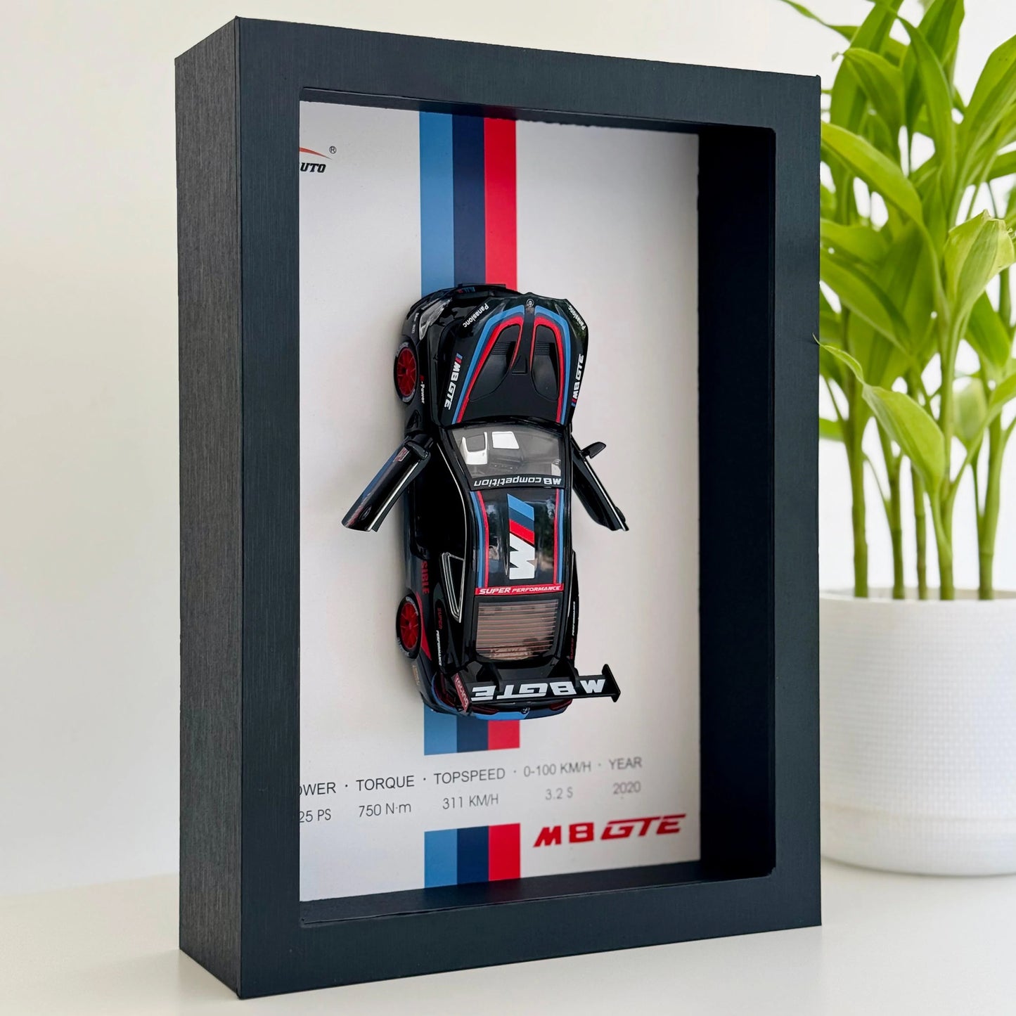 Die Cast Car Model Frame Multicoloured
