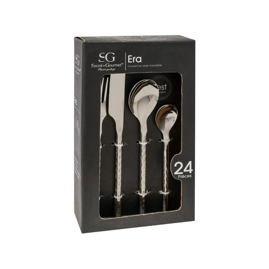 Secret de Gourmet 24 Piece Era Cutlery Set Silver