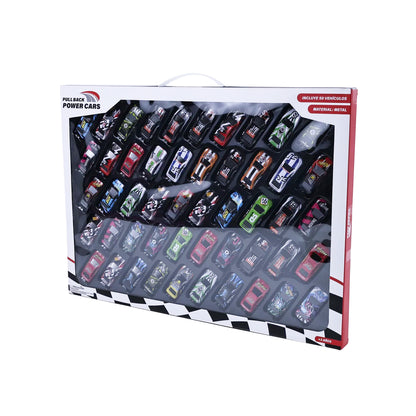48 Piece Pull-Back Car Set Assorted
