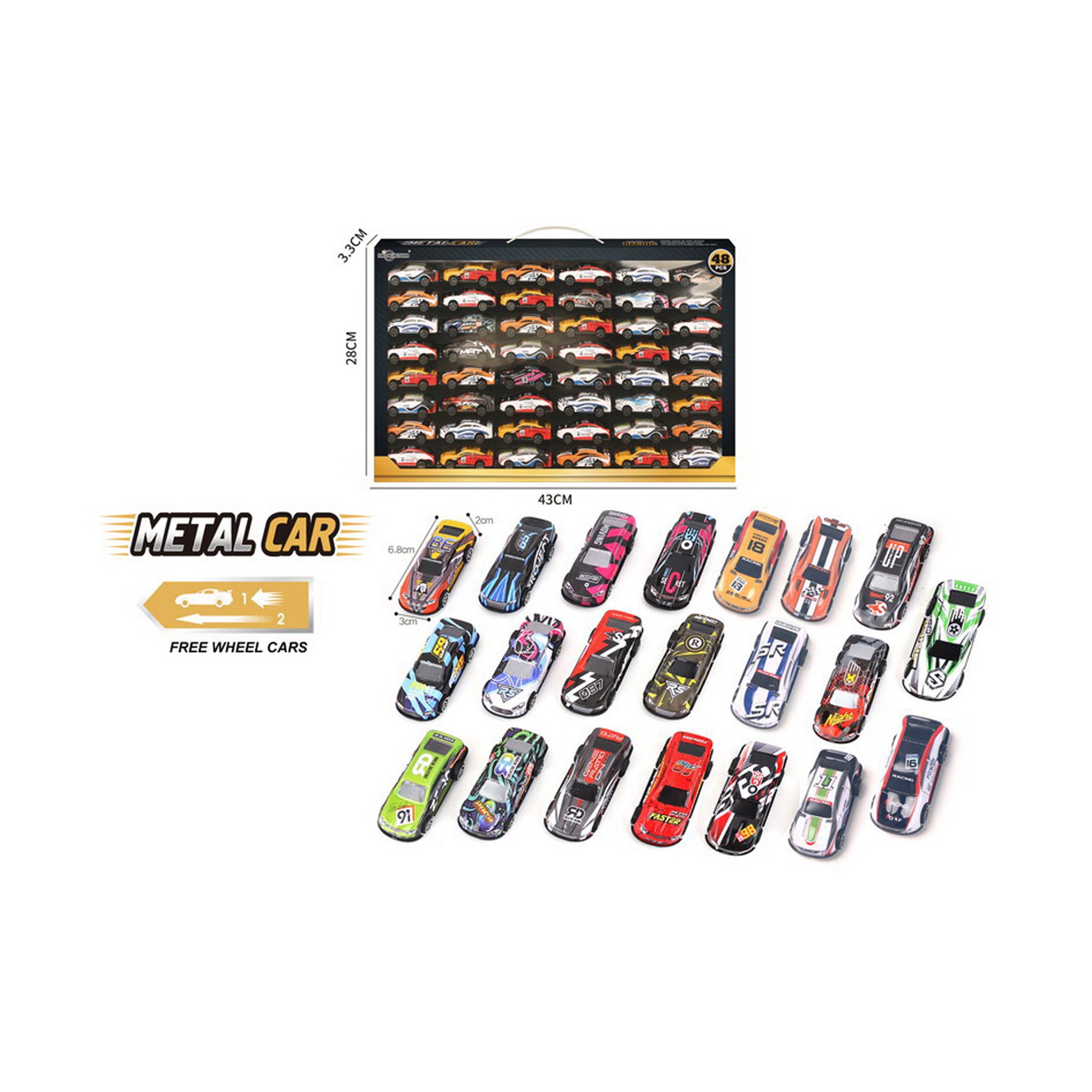 48 Piece Pull-Back Car Set Assorted – The Culinarium