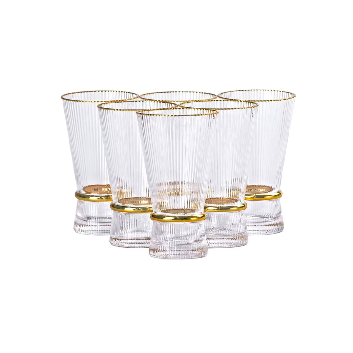 6 Piece 400ml Tumbler Set Clear