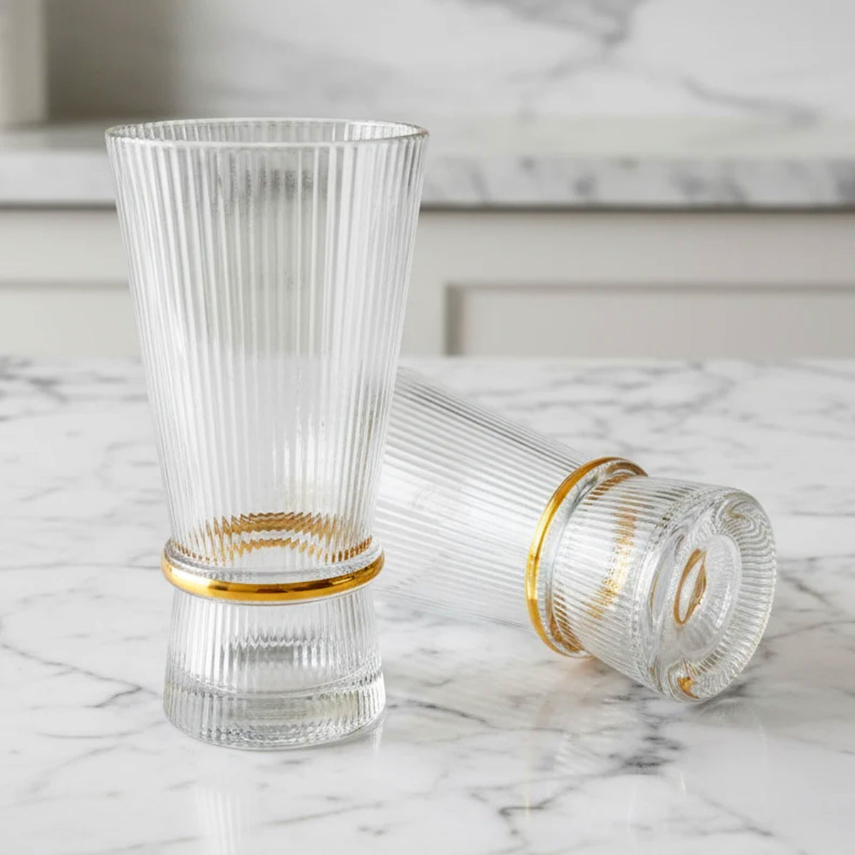 6 Piece 400ml Tumbler Set Clear