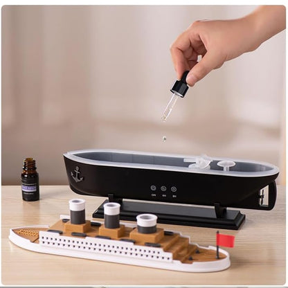 Ship 250ml Remote Control Ultrasonic Jellyfish Aroma Diffuser Black