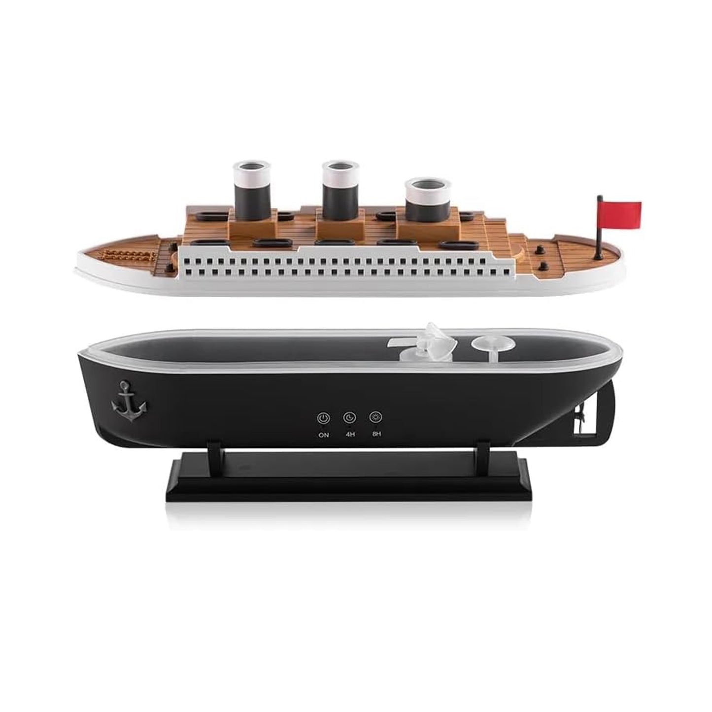 Ship 250ml Remote Control Ultrasonic Jellyfish Aroma Diffuser Black