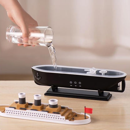 Ship 250ml Remote Control Ultrasonic Jellyfish Aroma Diffuser Black