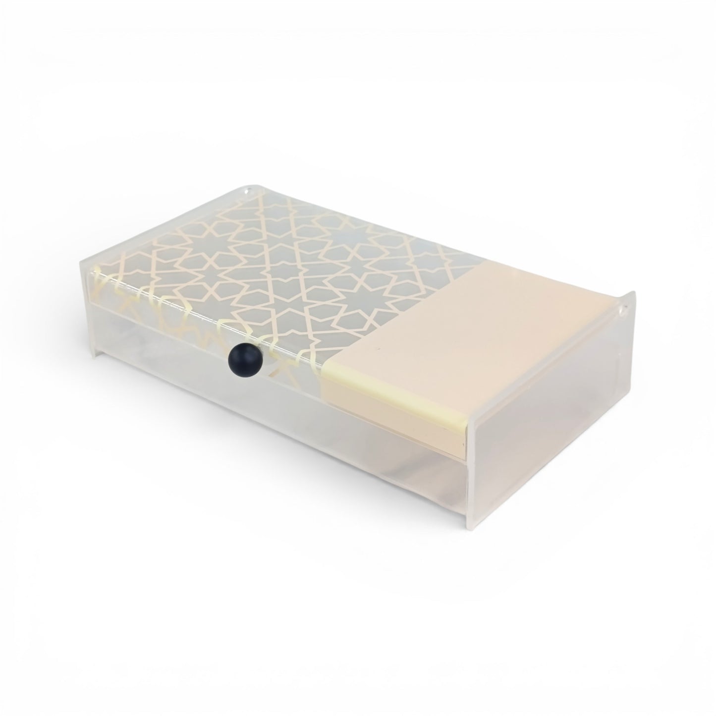 Rectangular Acrylic Box Cream