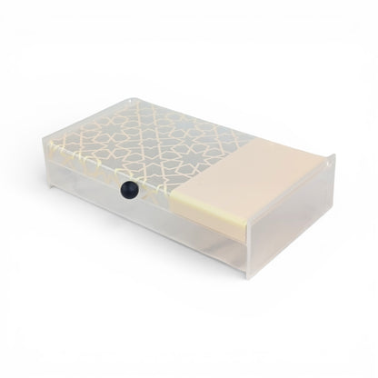 Rectangular Acrylic Box Cream