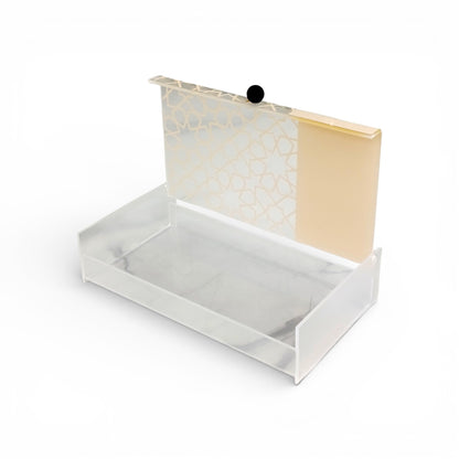 Rectangular Acrylic Box Cream