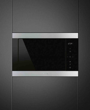 Smeg 60cm Built-In Classic Compact Microwave Oven - Black