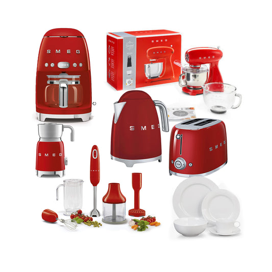Smeg Stand Mixer Combo Red