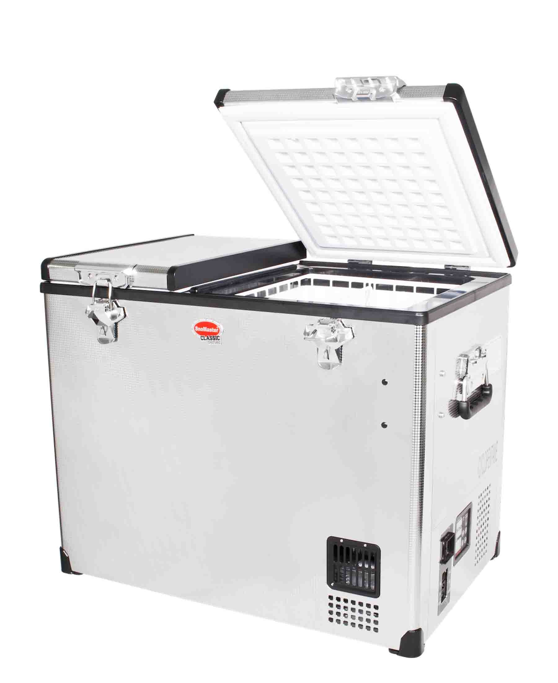 SnoMaster 72L Dual Compartment Camping Freezer - Silver