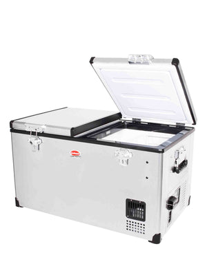 SnoMaster 66L Dual Compartment Portable Freezer - Silver