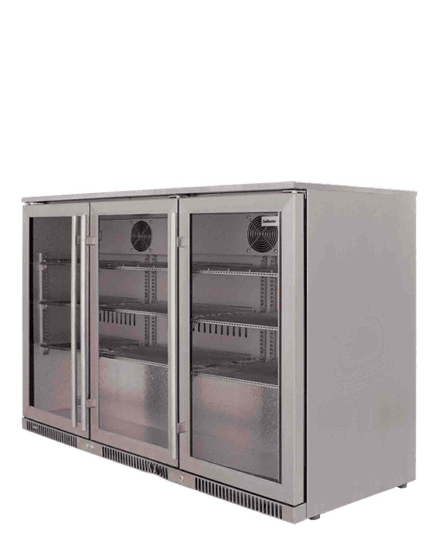 SnoMaster 300L Stainless Steel Undercounter Beverage Cooler - Silver