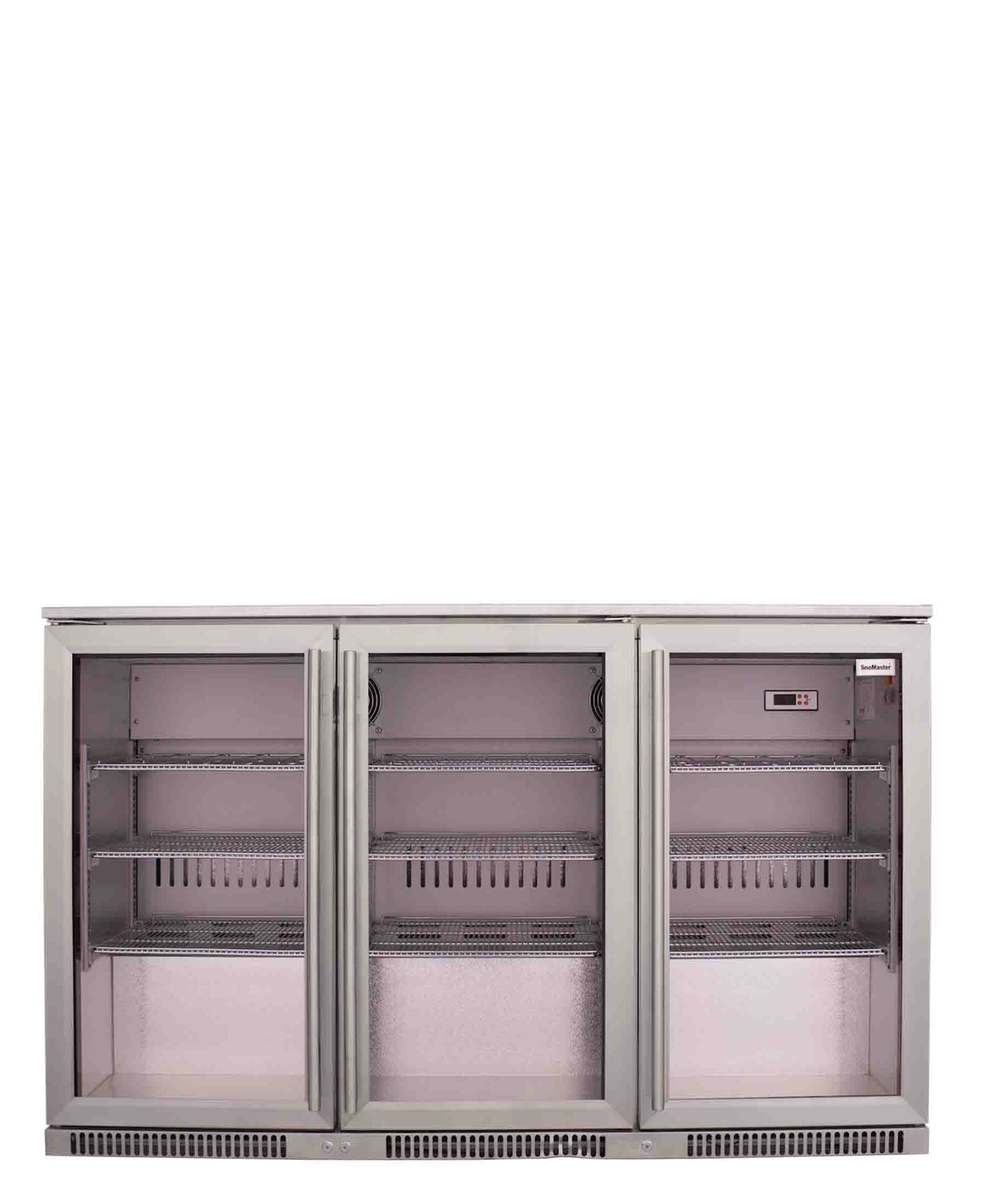 SnoMaster 300L Stainless Steel Undercounter Beverage Cooler - Silver