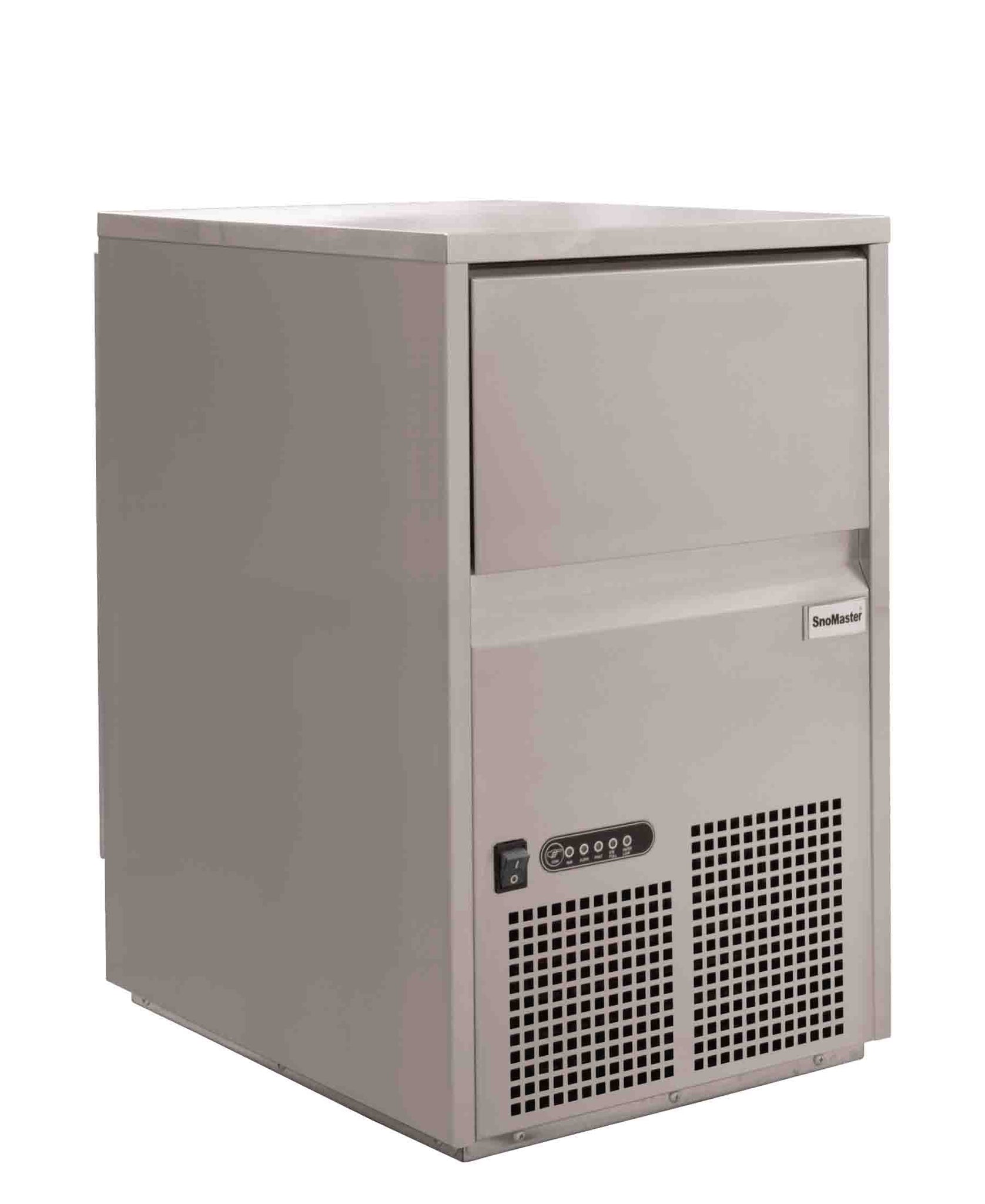 SnoMaster 26Kg Plumbed-In Ice Maker - Silver